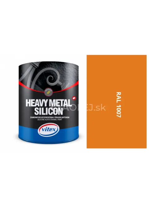 VITEX HEAVY METAL SILIKON - ALKYDOV&Aacute; FARBA NA KOV SAT&Eacute;N RAL 1007 žlto narcisov&aacute; 750ML