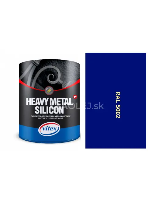 VITEX HEAVY METAL SILIKON - ALKYDOV&Aacute; FARBA NA KOV SAT&Eacute;N RAL 5002 ULTRAMAR&Iacute;NOV&Aacute; 2,25L