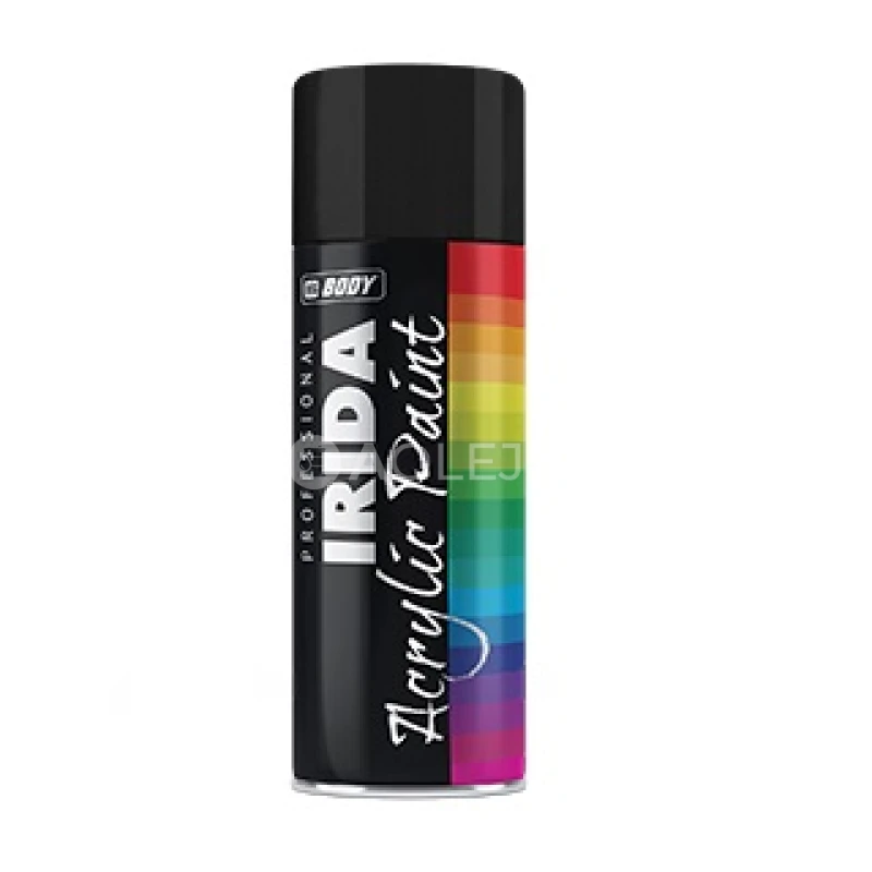 HB BODY IRIDA TEXTURE - textúrovaná farba aj na plasty v spreji čierna 400ml