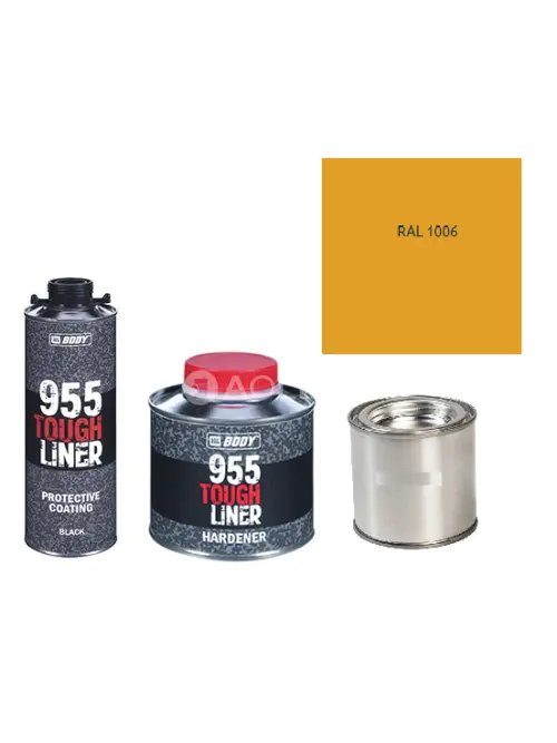 HB BODY 955 RAPTOR tough liner - 2k polyuretán textúra set / báza + tužidlo + farba /RAL 1006 900ml