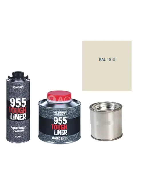 HB BODY 955 RAPTOR tough liner - 2k polyuretán textúra set / báza + tužidlo + farba /RAL 1013 900ml