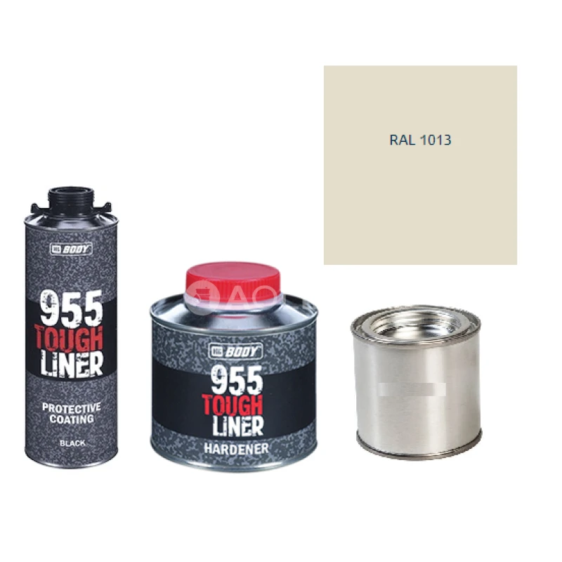 HB BODY 955 RAPTOR tough liner - 2k polyuretán textúra set / báza + tužidlo + farba /RAL 1013 900ml