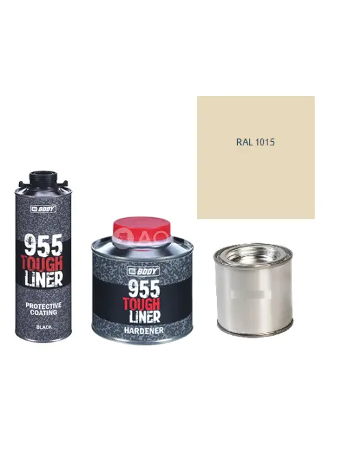 HB BODY 955 RAPTOR tough liner - 2k polyuretán textúra set / báza + tužidlo + farba /RAL 1015 900ml