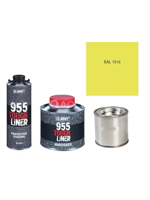HB BODY 955 RAPTOR tough liner - 2k polyuretán textúra set / báza + tužidlo + farba /RAL 1016 900ml