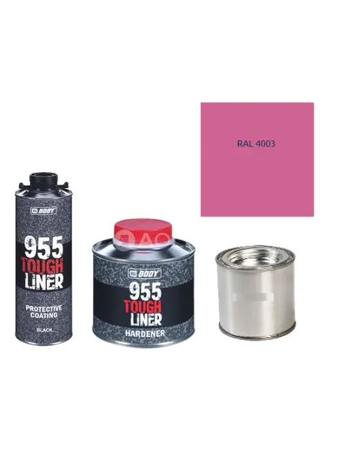 HB BODY 955 RAPTOR tough liner - 2k polyuretán textúra set / báza + tužidlo + farba /RAL 4003 900ml