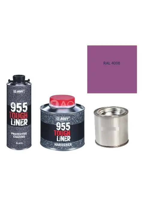 HB BODY 955 RAPTOR tough liner - 2k polyuretán textúra set / báza + tužidlo + farba /RAL 4008 900ml
