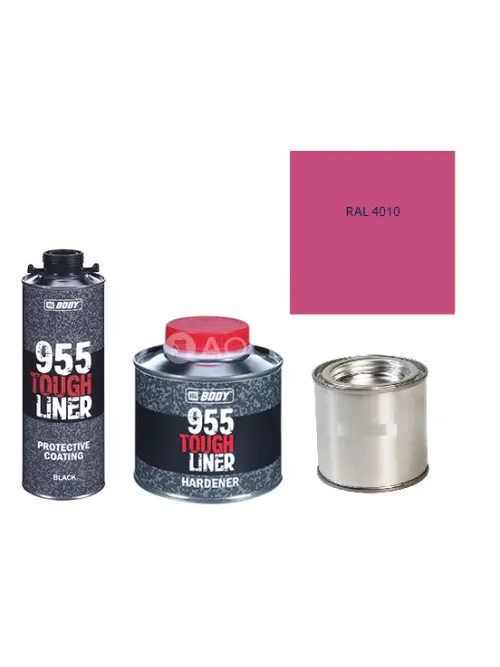 HB BODY 955 RAPTOR tough liner - 2k polyuretán textúra set / báza + tužidlo + farba /RAL 4010 900ml
