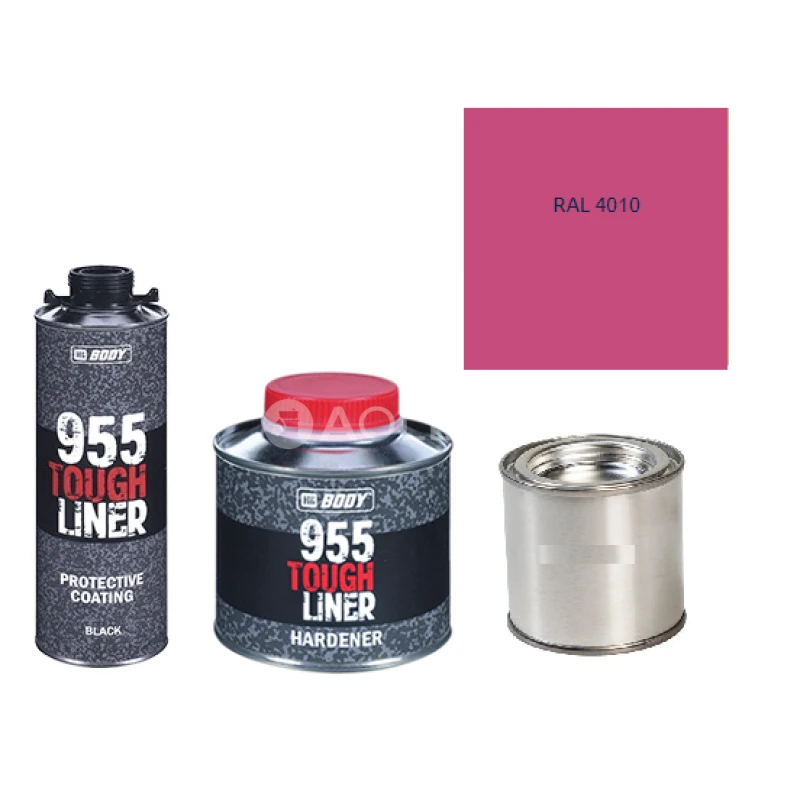 HB BODY 955 RAPTOR tough liner - 2k polyuretán textúra set / báza + tužidlo + farba /RAL 4010 900ml