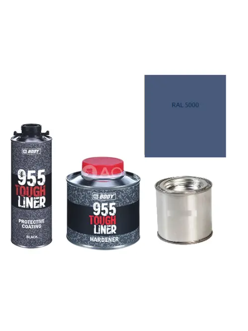 HB BODY 955 RAPTOR tough liner - 2k polyuretán textúra set / báza + tužidlo + farba /RAL 5000 900ml