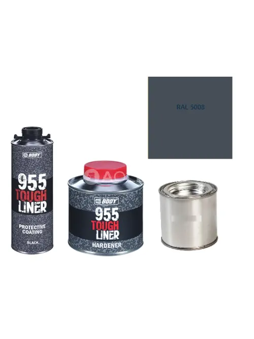 HB BODY 955 RAPTOR tough liner - 2k polyuretán textúra set / báza + tužidlo + farba /RAL 5008 900ml