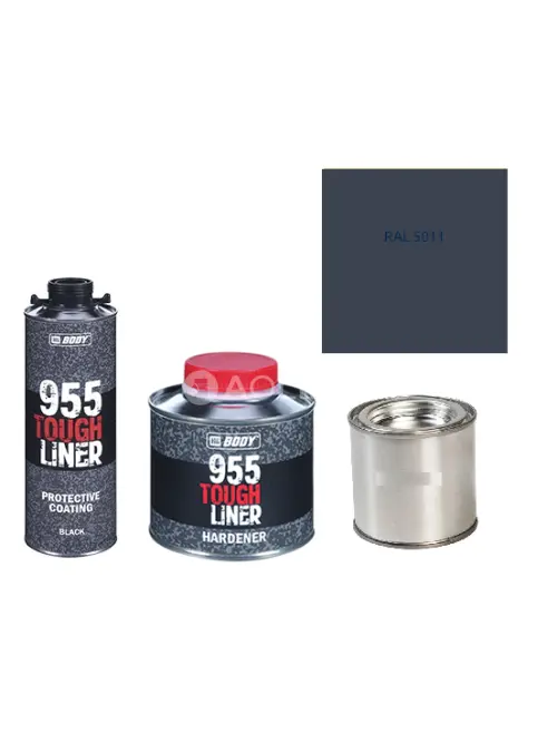 HB BODY 955 RAPTOR tough liner - 2k polyuretán textúra set / báza + tužidlo + farba /RAL 5011 900ml