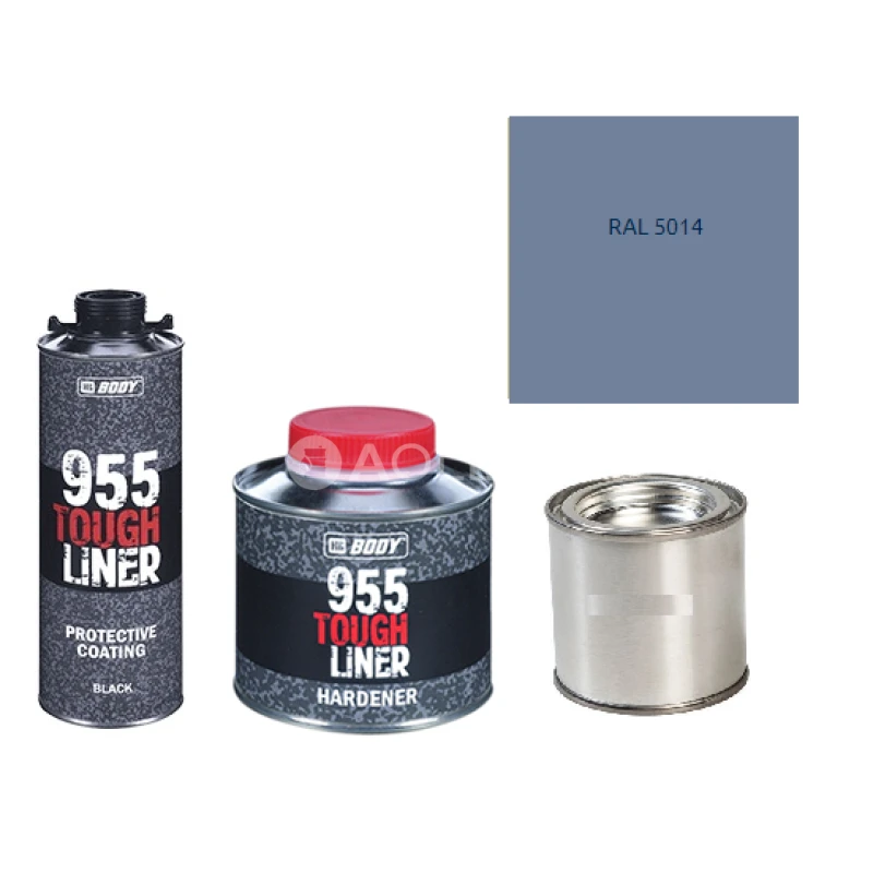 HB BODY 955 RAPTOR tough liner - 2k polyuretán textúra set / báza + tužidlo + farba /RAL 5014 900ml