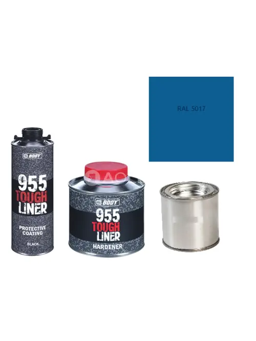 HB BODY 955 RAPTOR tough liner - 2k polyuretán textúra set / báza + tužidlo + farba /RAL 5017 900ml