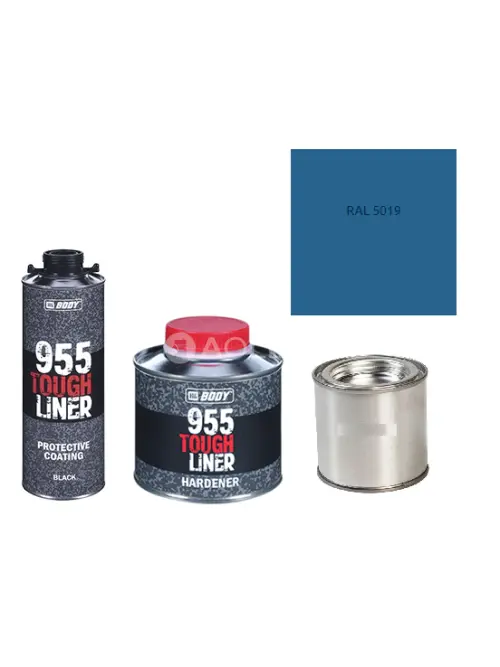 HB BODY 955 RAPTOR tough liner - 2k polyuretán textúra set / báza + tužidlo + farba /RAL 5019 900ml