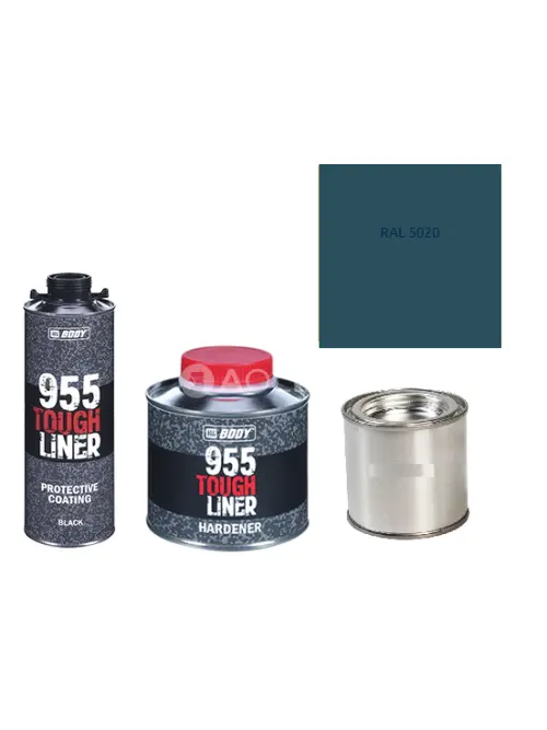 HB BODY 955 RAPTOR tough liner - 2k polyuretán textúra set / báza + tužidlo + farba /RAL 5020 900ml