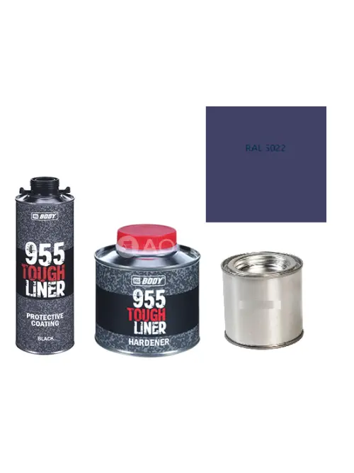 HB BODY 955 RAPTOR tough liner - 2k polyuretán textúra set / báza + tužidlo + farba /RAL 5022 900ml