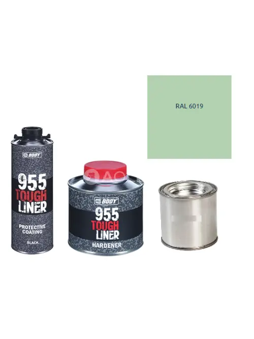 HB BODY 955 RAPTOR tough liner - 2k polyuretán textúra set / báza + tužidlo + farba /RAL 6019 900ml