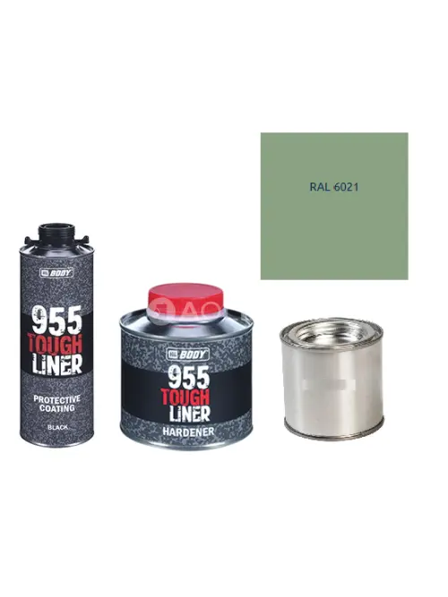 HB BODY 955 RAPTOR tough liner - 2k polyuretán textúra set / báza + tužidlo + farba /RAL 6021 900ml