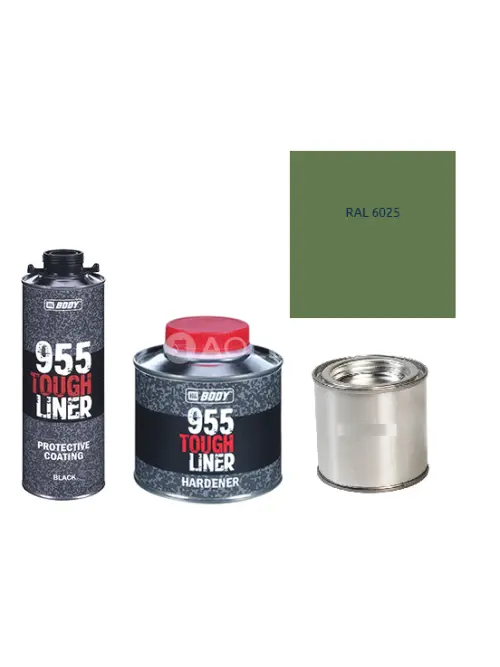 HB BODY 955 RAPTOR tough liner - 2k polyuretán textúra set / báza + tužidlo + farba /RAL 6025 900ml