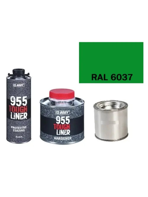 HB BODY 955 RAPTOR tough liner - 2k polyuretán textúra set / báza + tužidlo + farba /RAL 6037 900ml