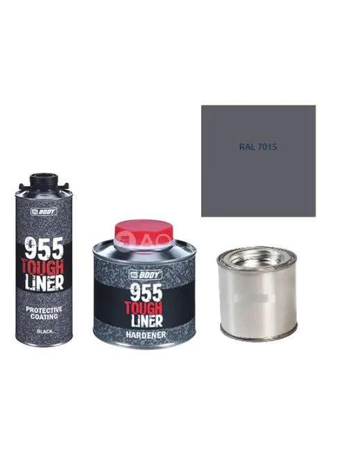HB BODY 955 RAPTOR tough liner - 2k polyuretán textúra set / báza + tužidlo + farba /RAL 7015 900ml