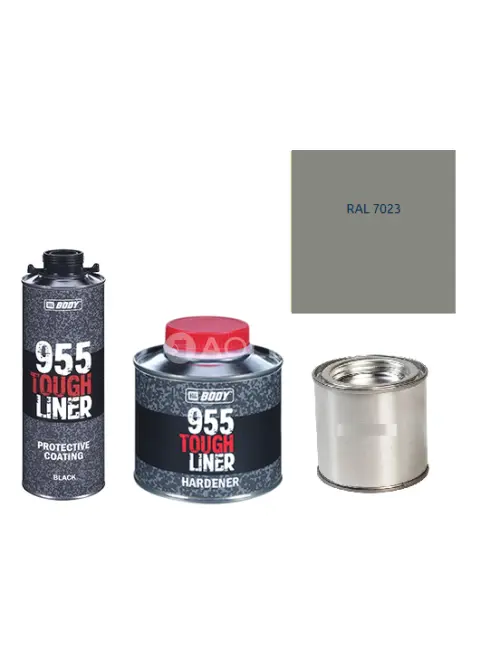 HB BODY 955 RAPTOR tough liner - 2k polyuretán textúra set / báza + tužidlo + farba /RAL 7023 900ml