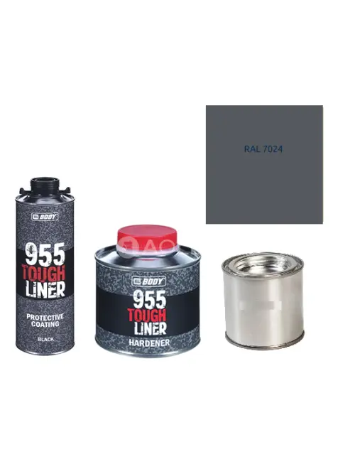 HB BODY 955 RAPTOR tough liner - 2k polyuretán textúra set / báza + tužidlo + farba /RAL 7024 900ml