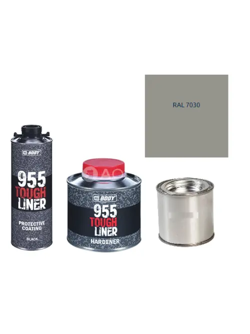 HB BODY 955 RAPTOR tough liner - 2k polyuretán textúra set / báza + tužidlo + farba /RAL 7030 900ml