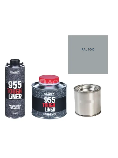 HB BODY 955 RAPTOR tough liner - 2k polyuretán textúra set / báza + tužidlo + farba /RAL 7040 900ml