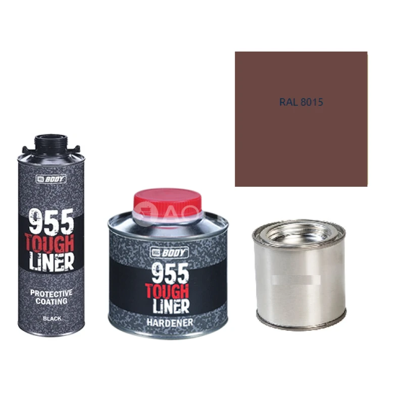 HB BODY 955 RAPTOR tough liner - 2k polyuretán textúra set / báza + tužidlo + farba /RAL 8015 900ml