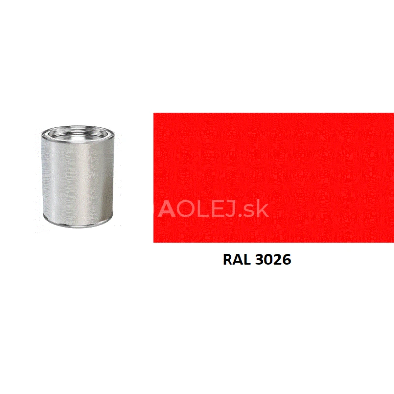 Fluorescenčná farba ral 3026 0,3l
