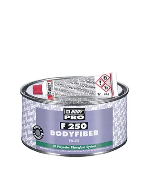 HB BODY tmel so sklenn&yacute;m vl&aacute;knom - fiber F250 zelen&yacute; 380g