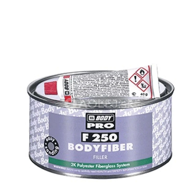 HB BODY tmel so sklenným vláknom - fiber F250 zelený 380g