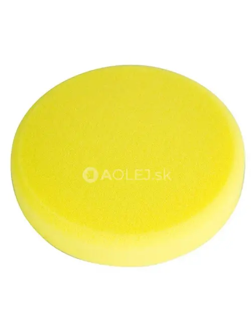Žltý hobby leštiaci kotúč na suchý zips stredný, priemer 150mm