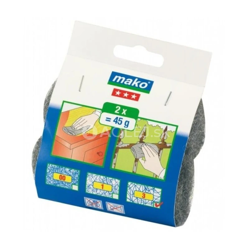 Mako brúsna vlna hrubá 45g /3/