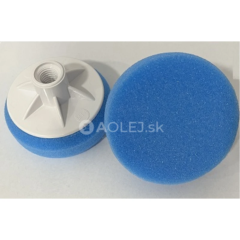 Leštiaci kotúč na závit M14 80mm x 25mm stredný modrý