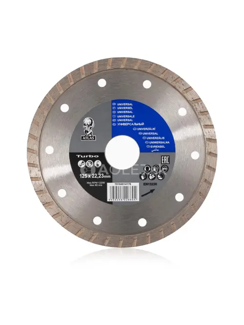 Atlas 916 diamantový kotúč turbo 125 x 2,2 x 22,23mm