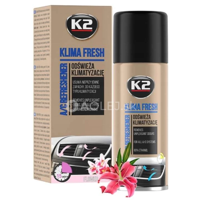 K2 KLIMA FRESH 150 ml FLOWER - osviežovač klimatiz&aacute;cie, vzduchu vo vn&uacute;tri auta 150ml