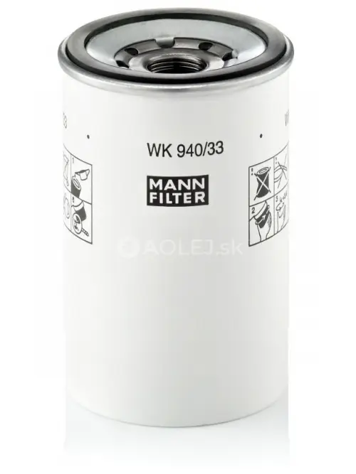 Palivov&yacute; filter MANN FILTER WK 940/33 x