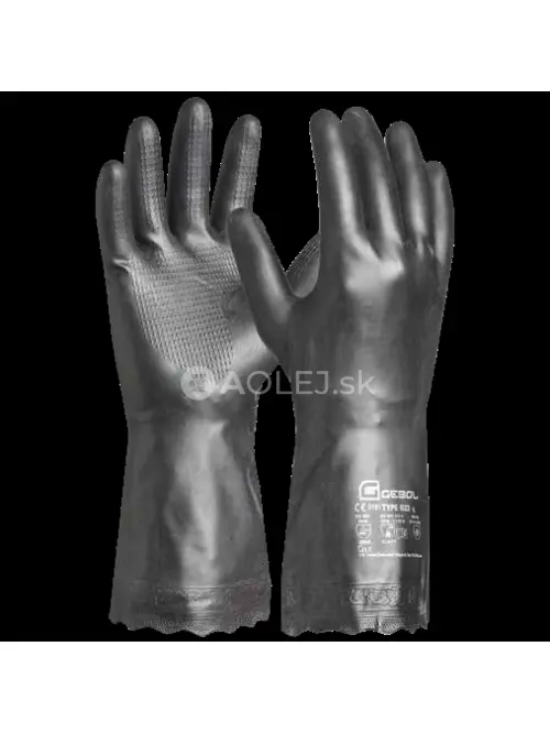Gebol CAROSTAR rukavice odoln&eacute; voči kyselin&aacute;m a olejom L