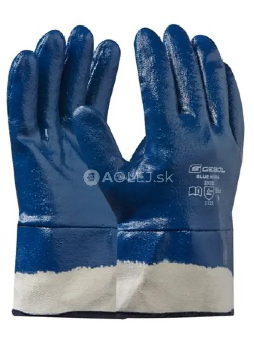 Gebol Pracovn&eacute; rukavice BLUE NITRIL č.10, s nitrilovou ochrannou vrstvou