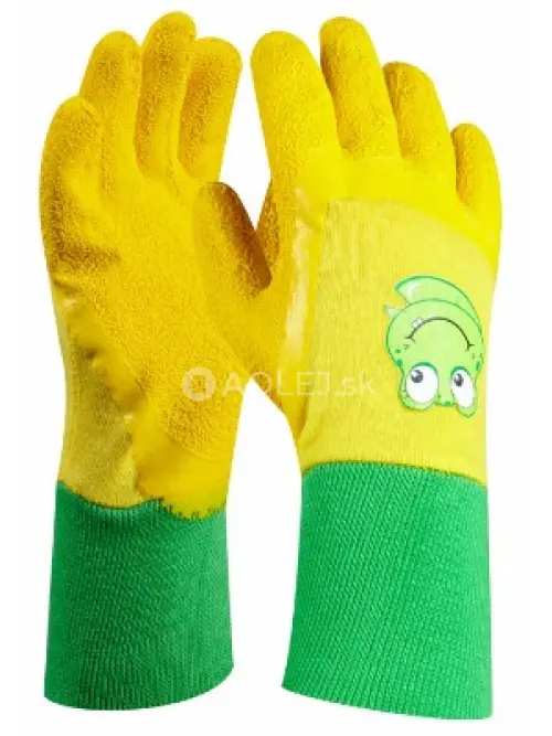 Gebol Pracovn&eacute; rukavice č. 5, detsk&eacute; froggy