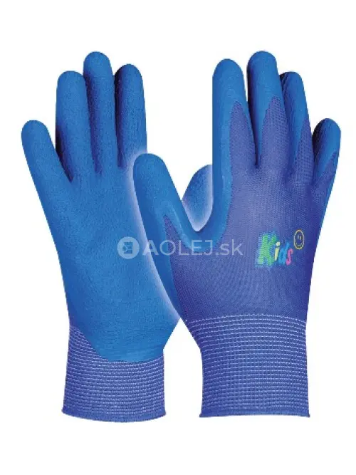 Gebol Pracovn&eacute; rukavice KIDS BLUE vek 5 až 8 , detsk&eacute;