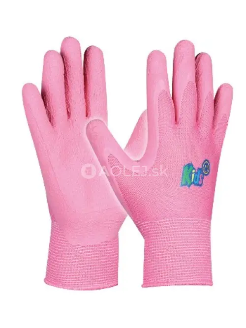 Gebol Pracovn&eacute; rukavice KIDS PINK vek 5 až 8 , detsk&eacute;