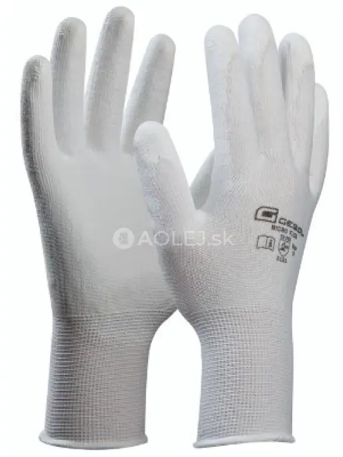 Gebol Pracovn&eacute; rukavice MICRO-FLEX č.9 biele