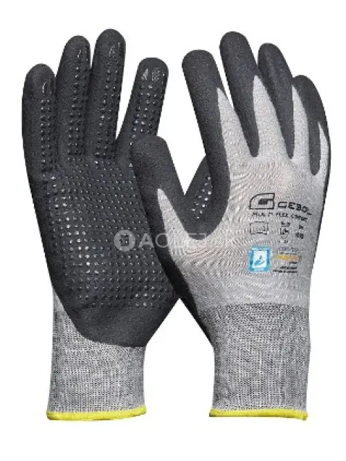 Gebol Pracovn&eacute; rukavice MULTI-FLEX COMFORT č.11, bez&scaron;vov&eacute;, bavlnen&eacute; s PU ochrannou vrstvou