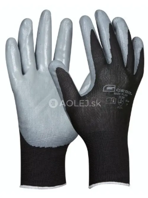 Gebol Pracovn&eacute; rukavice pre mont&aacute;žne pr&aacute;ce MIDI-FLEX č.9, bez&scaron;vov&eacute;