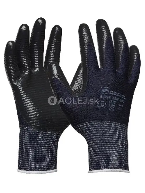 Gebol Pracovn&eacute; rukavice pre mont&aacute;žne pr&aacute;ce SUPER GRIP ECO č.9, bez&scaron;vov&eacute;