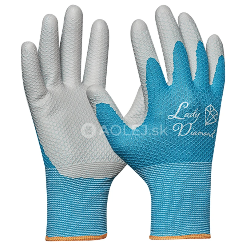 Gebol Pracovn&eacute; rukavice z&aacute;hradn&eacute; LADY DIAMOND č.7, s latexovou ochrannou vrstvou