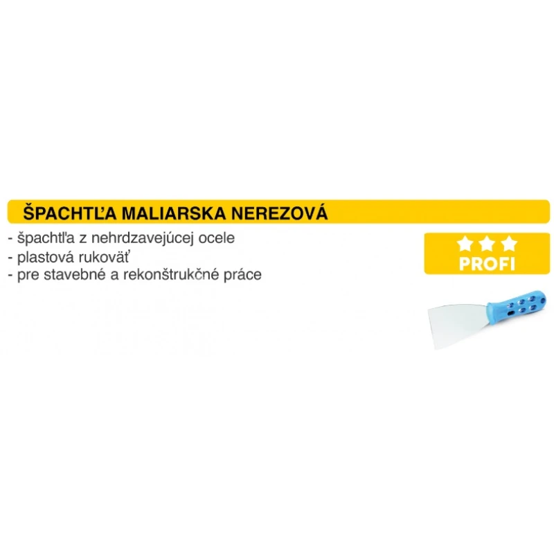 ELIT-SK Špachtľa maliarska nerezová Profi 60mm